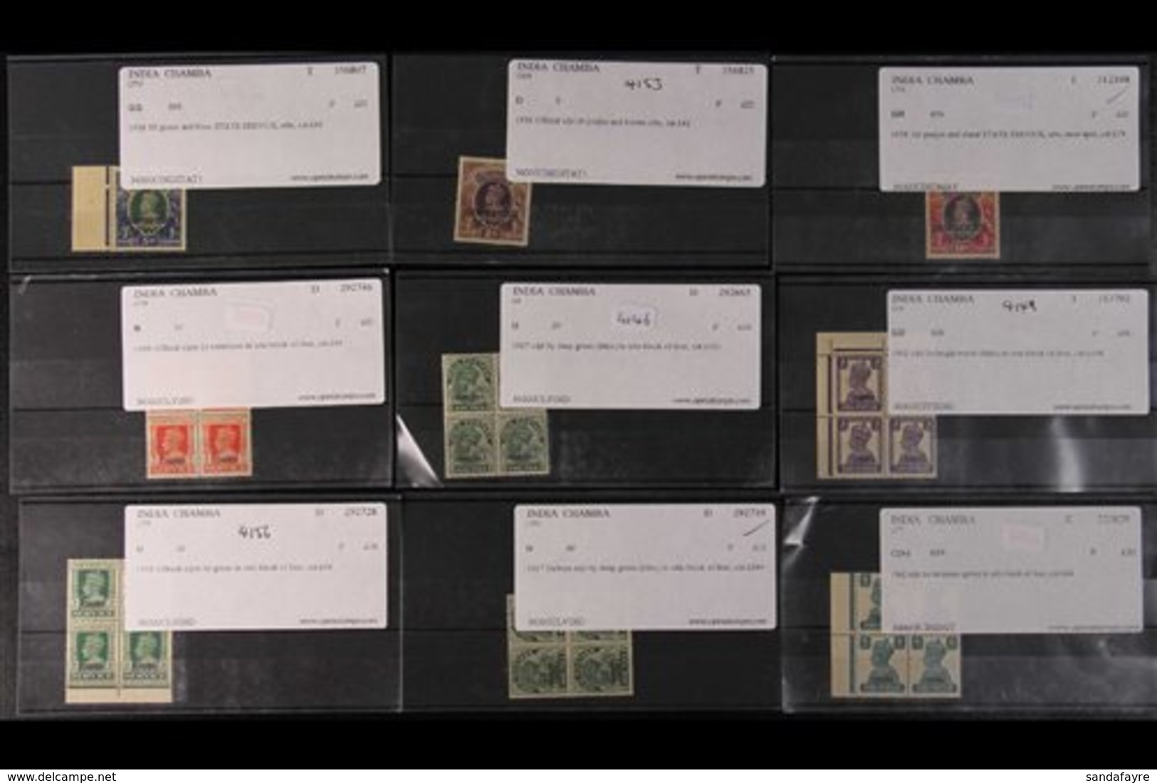 1927-1940 ATTRACTIVE NEVER HINGED MINT EX-DEALER'S STOCK On Stock Cards In A Small Box With Many High Values And Blocks  - Autres & Non Classés