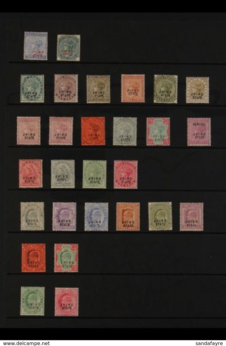 JIND 1886-1909 Attractive Mint Collection. With 1886 (red Overprint) 2a And 4a; 1886-99 Range To Both 1R, Plus Official  - Otros & Sin Clasificación