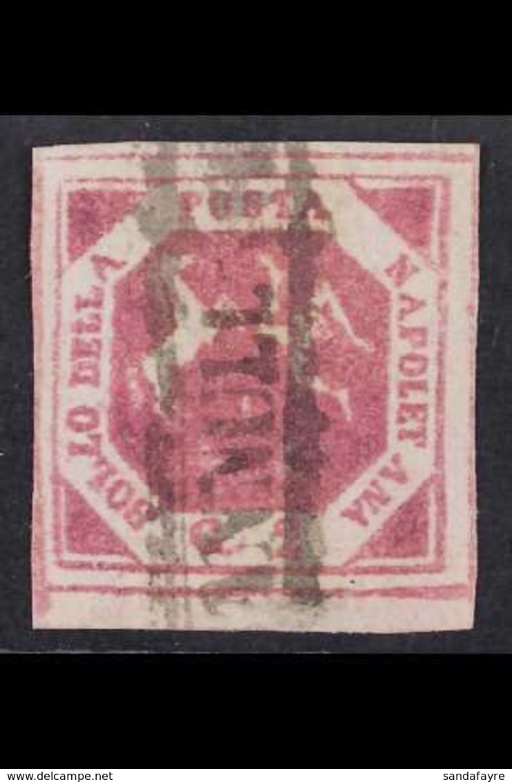 NAPLES 1859 - 61 2gr Carmine, Type II, POSTAL FORGERY, Sass. F2, Very Fine Used, Signed A. Diena. For More Images, Pleas - Non Classés