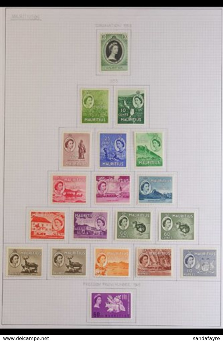 1953-69 COLLECTION OF FINE MINT SETS. A Neatly Presented Collection Of Complete Sets, ALL DIFFERENT & Highly Complete Fo - Mauritius (...-1967)