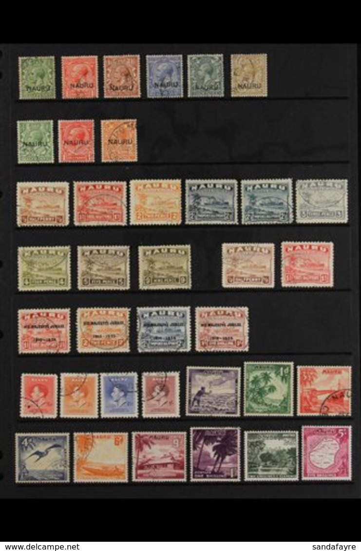 1916-1954 FINE USED ALL DIFFERENT COLLECTION With 1916-23 (overprint At Foot) Range To 1s Including 1½d; 1923 (overprint - Nauru