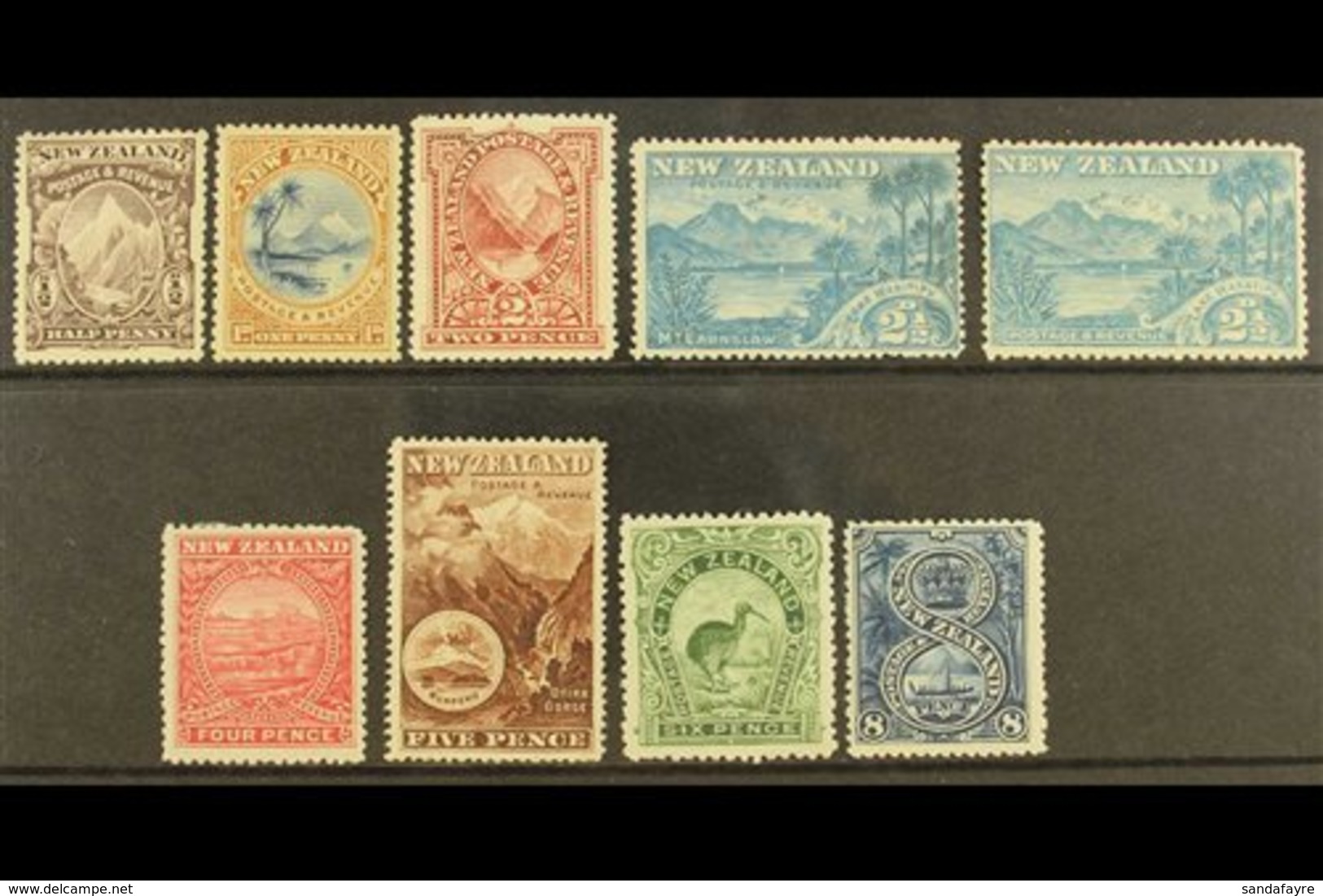 1898 PICTORIAL ½d To Both 2½d, 4d To 8d, SG 246/250, 252/255, Fine Mint. (9) For More Images, Please Visit Http://www.sa - Other & Unclassified