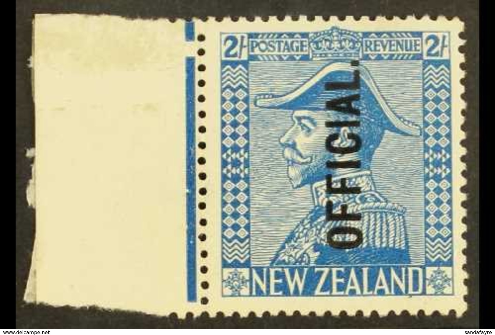 1928 OFFICIAL 2s Light Blue Field Marshall, SG O112, Very Fine Mint With Margin At Left. For More Images, Please Visit H - Altri & Non Classificati