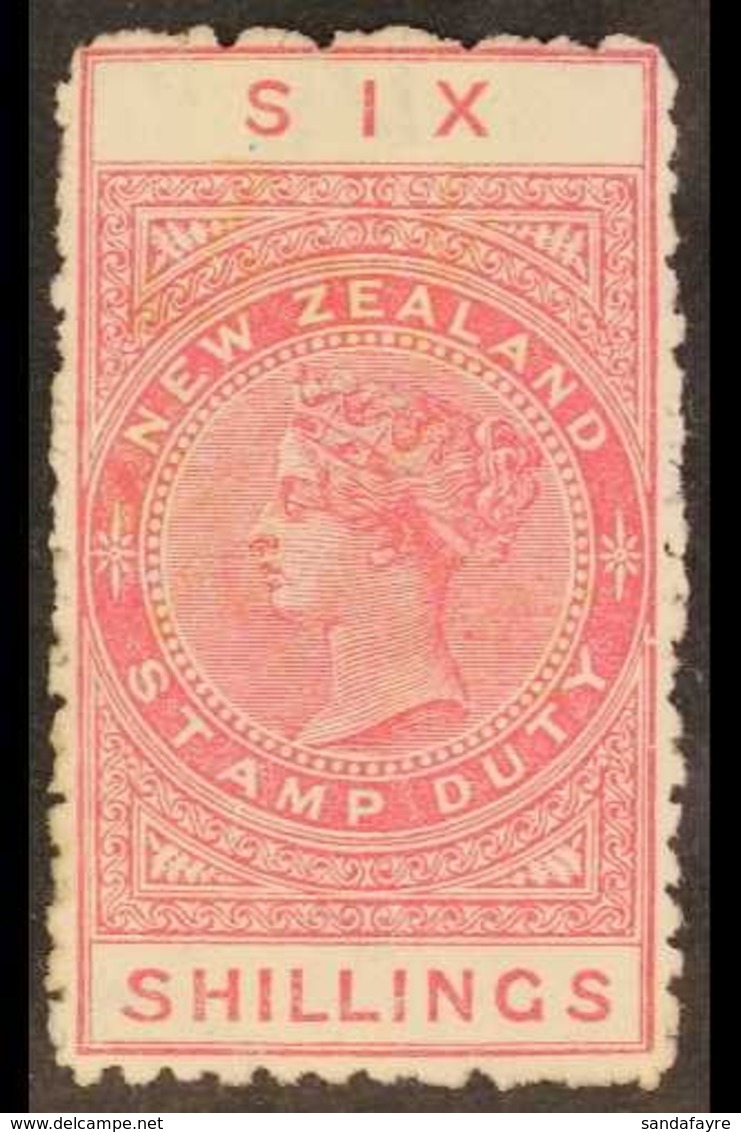 POSTAL FISCAL 1906. 6s Rose. P14, SG F82, Fine Mint For More Images, Please Visit Http://www.sandafayre.com/itemdetails. - Andere & Zonder Classificatie