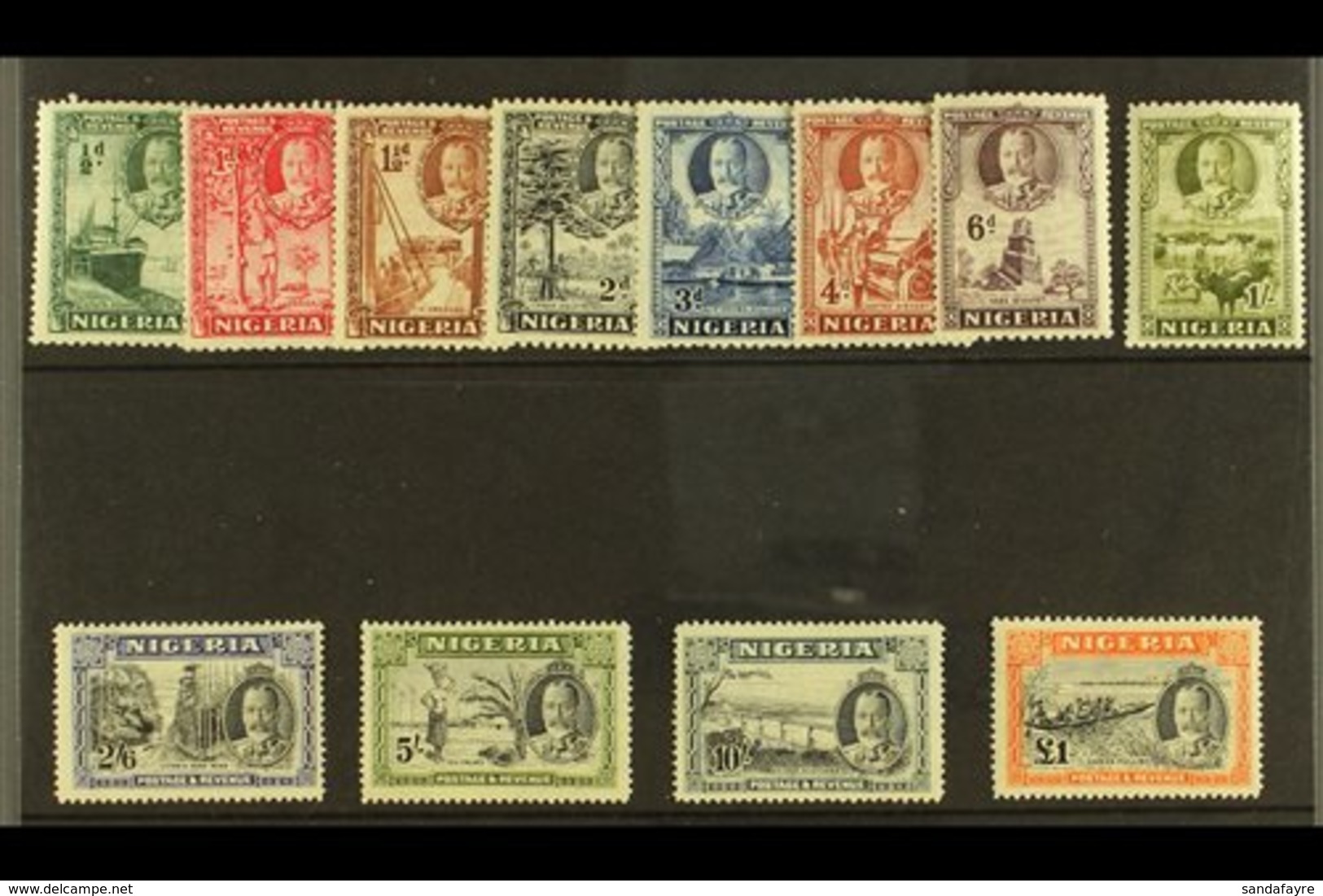 1936 KGV Pictorial Definitive Set, SG 34/45, Very Fine Mint. (12 Stamps) For More Images, Please Visit Http://www.sandaf - Nigeria (...-1960)