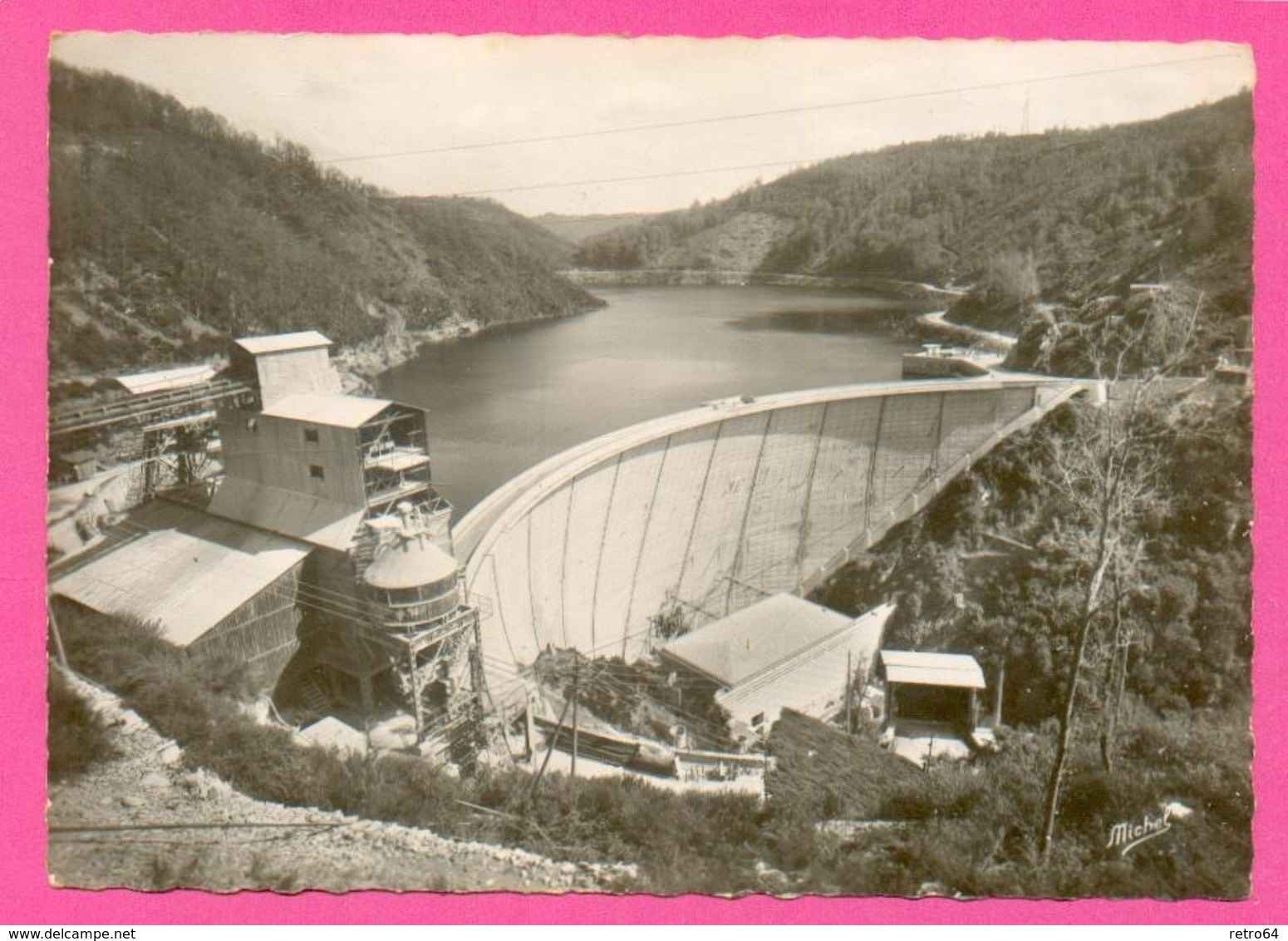 CPSM FRANCE 15  ~ Le CANTAL  ~  5136  Gorges De La Maronne - Barrage D'Enchanet   ( Michel  Dentelée 1951 ) - Autres & Non Classés