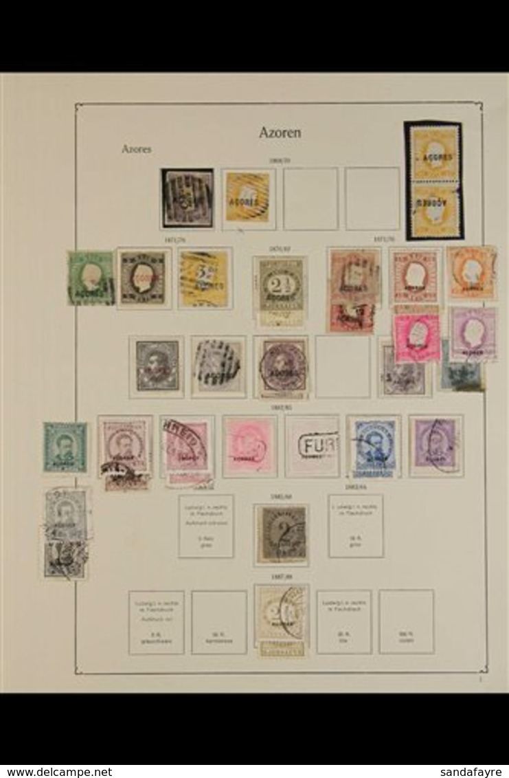 AZORES 1868-1931 Old-time Mint And Used Collection On Printed Pages, Plus Additional Stamps On Stockleaves Awaiting Sort - Otros & Sin Clasificación