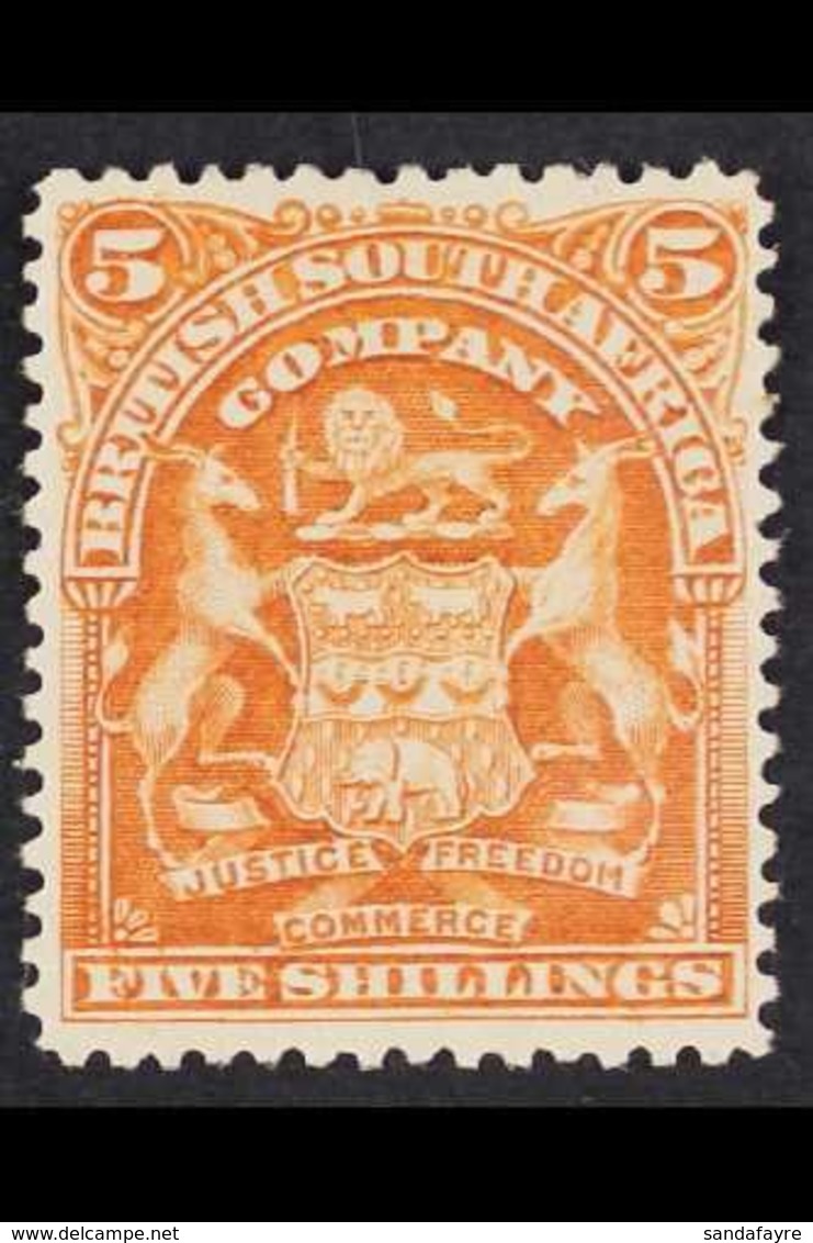 1892 Arms 5s Orange-yellow, SG 8, Very Fine Mint. Fresh! For More Images, Please Visit Http://www.sandafayre.com/itemdet - Otros & Sin Clasificación