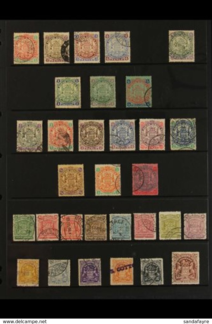1896-1912 ALL DIFFERENT USED COLLECTION. An Attractive Collection Presented On Stock Pages That Includes 1896-97 Die I ( - Andere & Zonder Classificatie