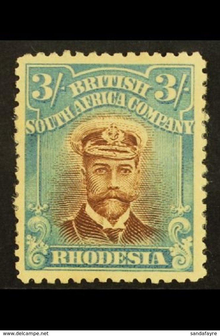 1913-19 3s Chestnut & Light Blue, SG 237, Mint, Small Part OG, Nice Appearance For More Images, Please Visit Http://www. - Other & Unclassified