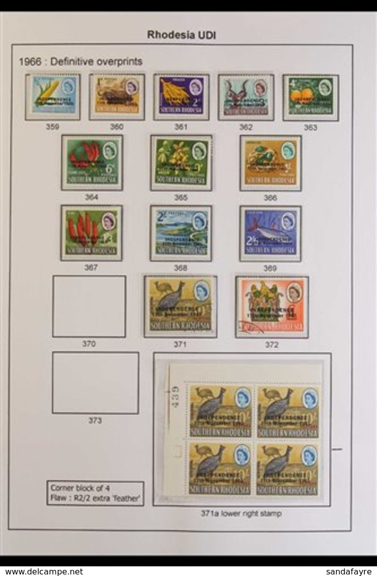 1965 - 1978 COMPREHENSIVE COLLECTION Chiefly Complete Mint Sets Including Independence Ovpt On 10s Corner Block Of 4 Sho - Autres & Non Classés