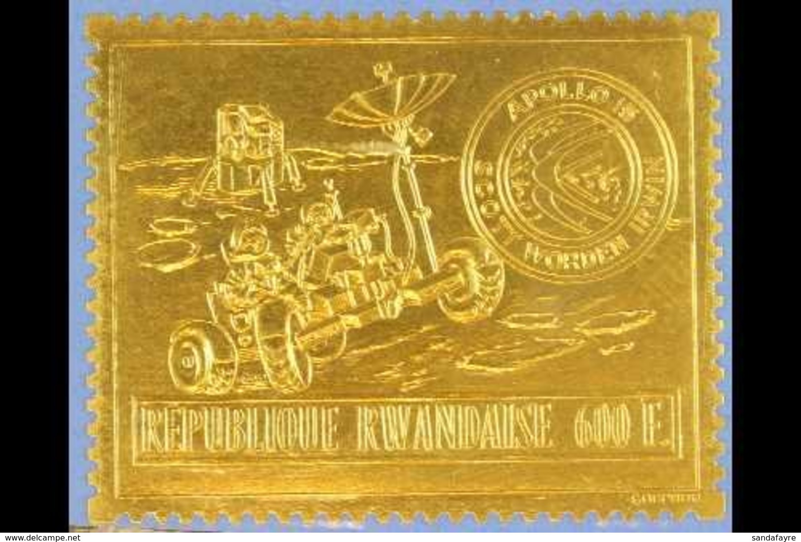 1972 600f Apollo 15 Gold Foil, Mi 473 A, SG 442, Never Hinged Mint For More Images, Please Visit Http://www.sandafayre.c - Altri & Non Classificati