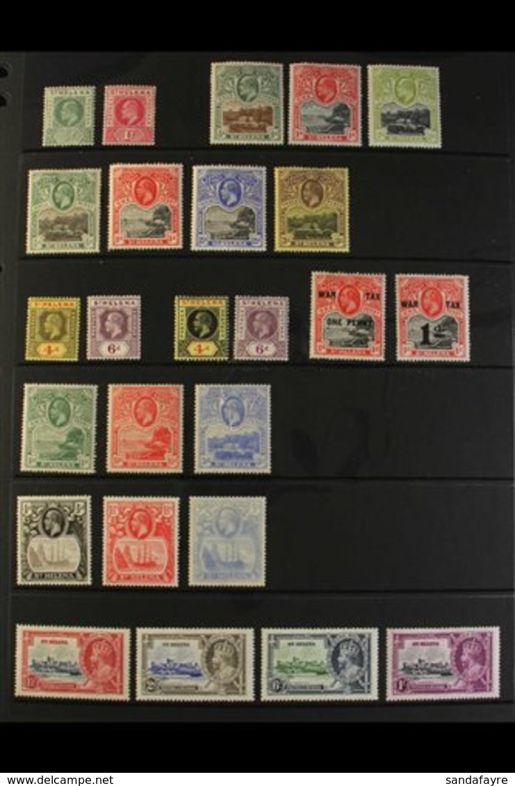 1902-35 MINT COLLECTION Includes 1902 ½d And 1d, 1903 ½d, 1d, And 2d, 1912-16 ½d, 1d, 2d, And 3d, 1912-13 Both 4d And 6d - Isla Sta Helena