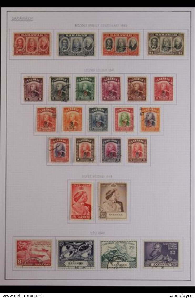 1946-1953 COMPLETE FINE USED A Complete Run From 1946 Centenary Set Through To 1953 Coronation, SG 146/87. Lovely! (42 S - Sarawak (...-1963)