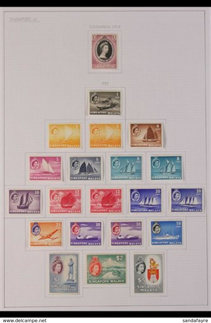 1953-68 VERY FINE MINT COLLECTION. An Attractive, ALL DIFFERENT Collection Of Sets, Neatly Presented On Album Pages, Inc - Singapore (...-1959)