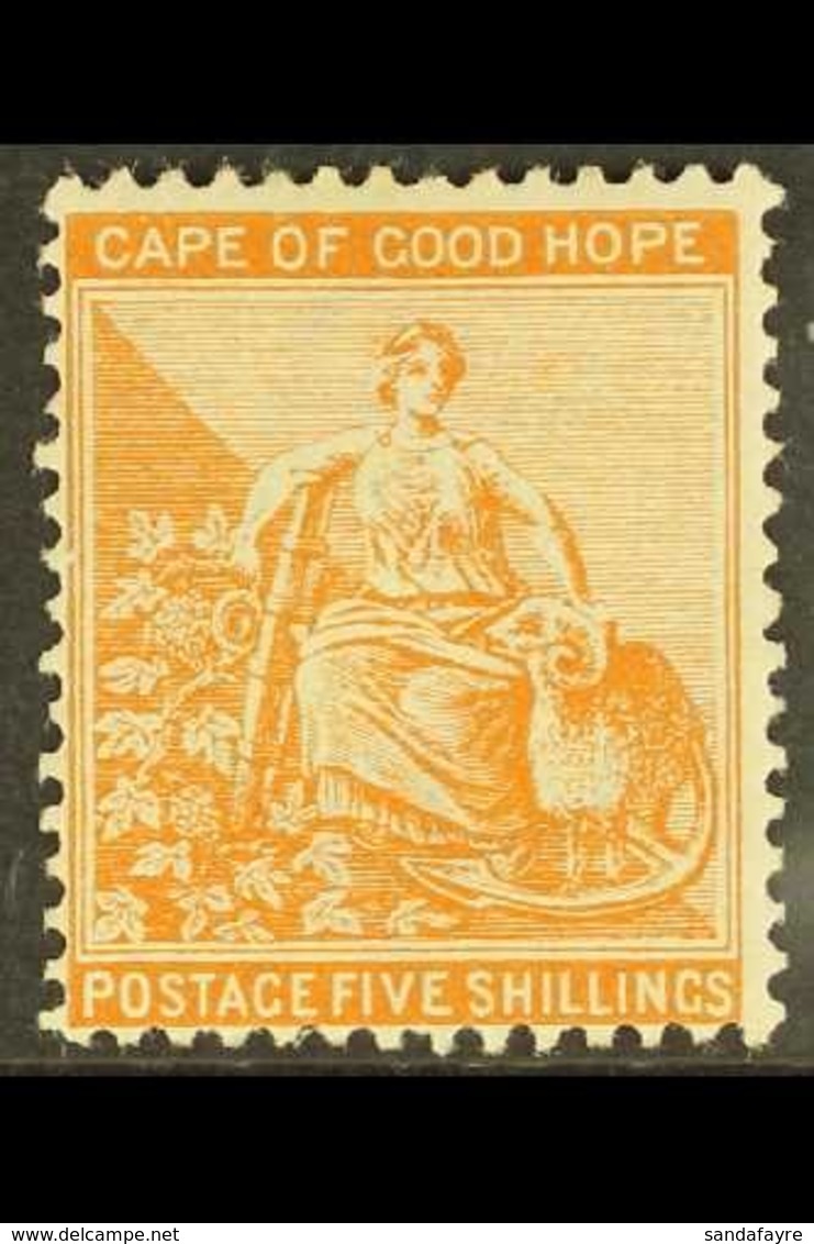 CAPE 1893-8 5s Brown-orange, Wmk Anchor, SG 68, Good To Fine Mint. For More Images, Please Visit Http://www.sandafayre.c - Zonder Classificatie