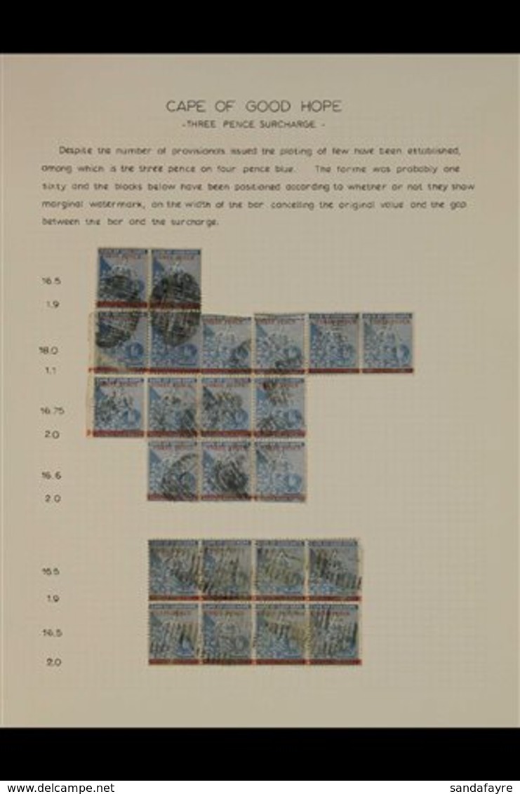 CAPE OF GOOD HOPE 1879-1892 INTERESTING MINT & USED "HOPE" COLLECTION Presented On Interleaved Album Pages That Includes - Ohne Zuordnung