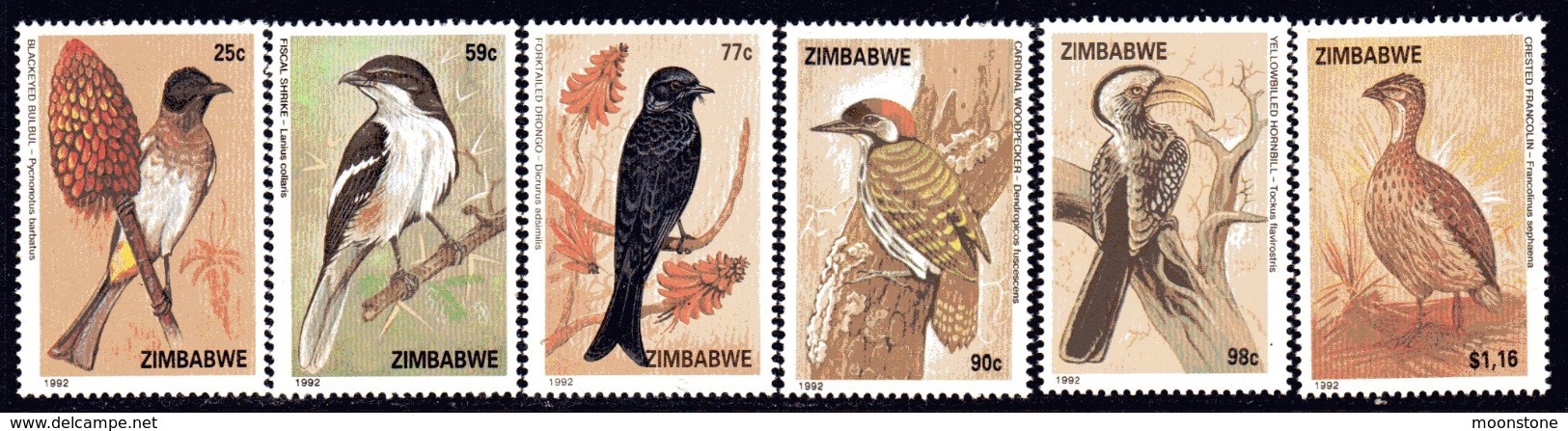 Zimbabwe 1992 Birds Set Of 6, SG 826/31, MNH (BA2) - Zimbabwe (1980-...)