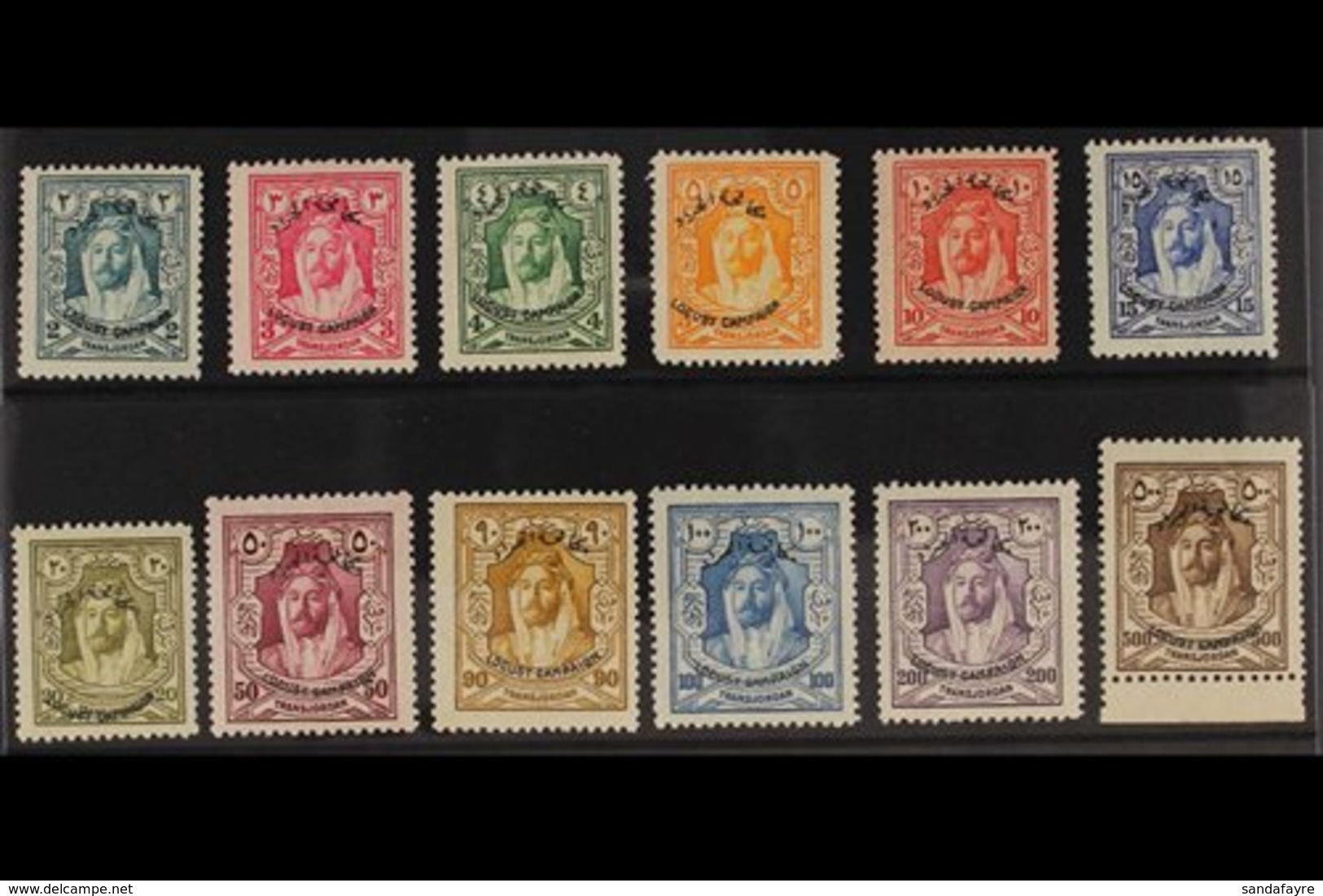 1930 Locust Campaign Complete Set, SG 183/94, Very Fine Mint. (12 Stamps) For More Images, Please Visit Http://www.sanda - Jordan