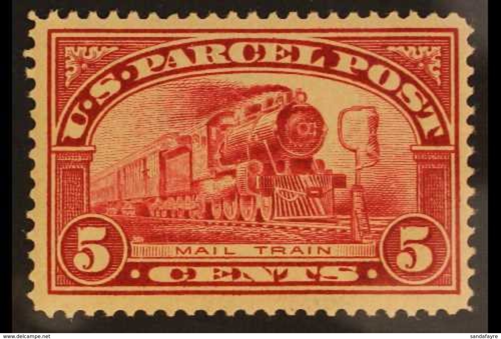 PARCEL POST 1912-13 5c Carmine-rose, Scott Q5, Never Hinged Mint. For More Images, Please Visit Http://www.sandafayre.co - Other & Unclassified