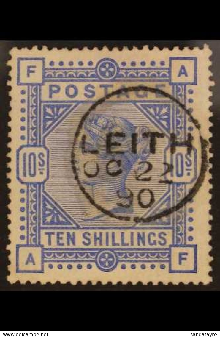 1883-84 10s Ultramarine, SG 183, A Lovely Example With Crisp Upright Leith 1890 Cds, Good Colour And Full Perfs. For Mor - Altri & Non Classificati