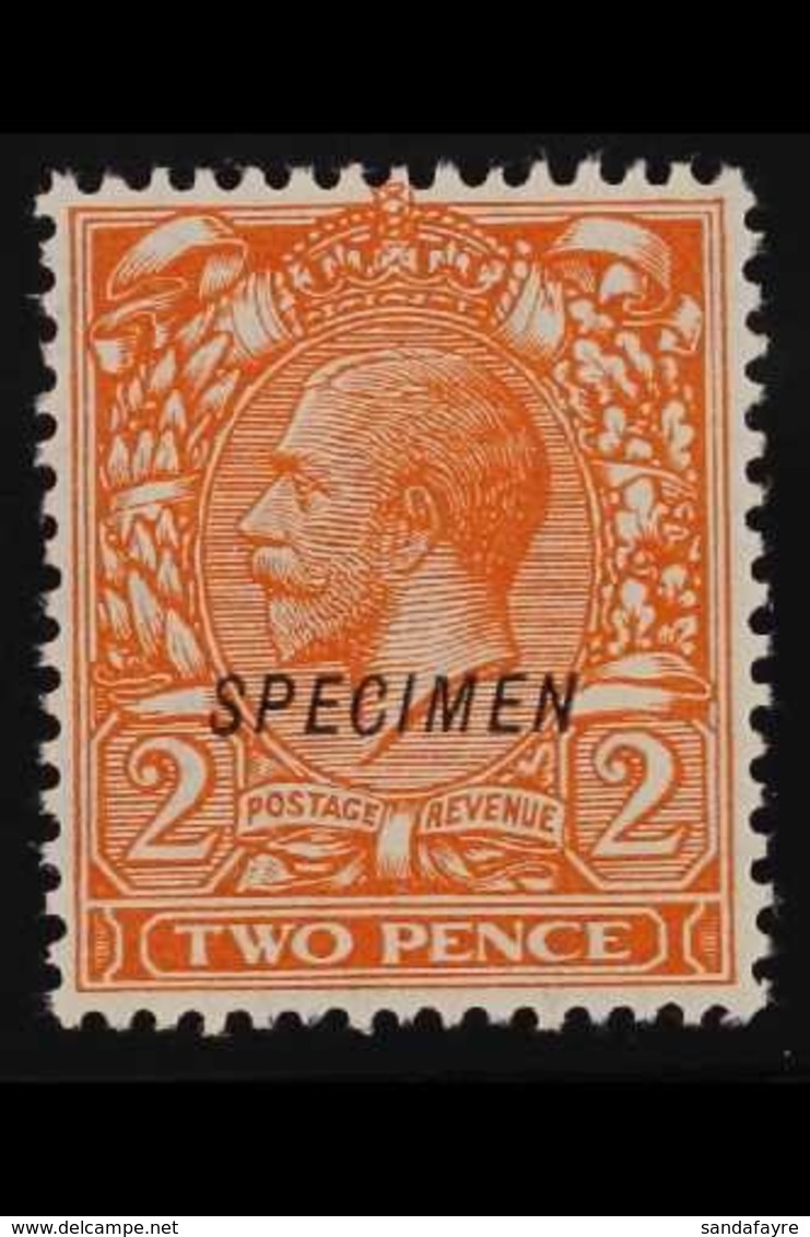 1924 2d Orange, Wmk Block Cypher With "SPECIMEN" OVERPRINT TREBLE - TWO ALBINO, SG Spec N36sb, Never Hinged Mint. Very U - Sin Clasificación
