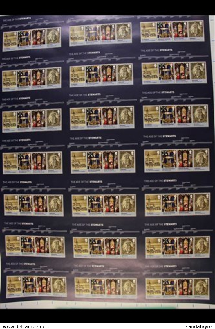 2010 ROYAL MAIL PRESS RELEASE SHEET A Complete Uncut Sheet Of 21 Never Hinged Mint Miniature Sheets For "The Age Of The  - Altri & Non Classificati