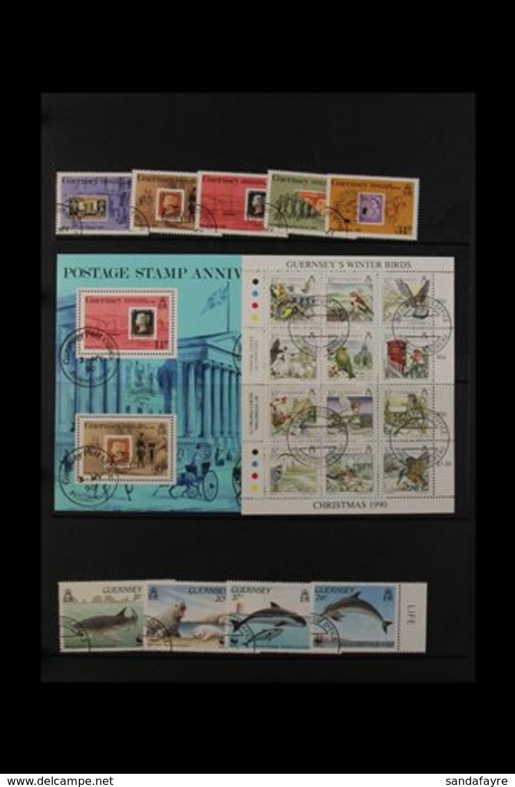 CHANNEL ISLANDS/ ISLE OF MAN 1980-1985 VERY FINE USED All Different Collection Of Sets On Hagner Leaves In A Binder. GUE - Altri & Non Classificati