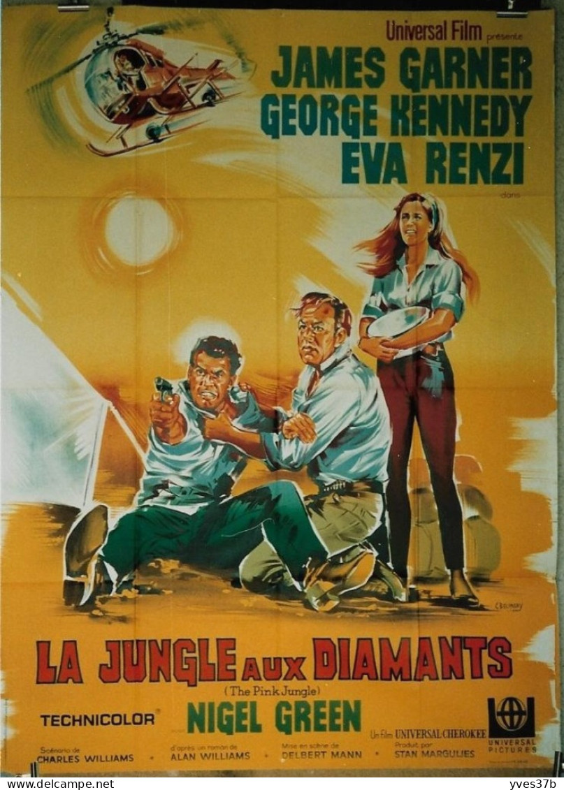 "La Jungle Aux Diamants" J. Garner, G. Kennedy, Eva Rinzi...1968 - 120x160 - TTB - Afiches & Pósters