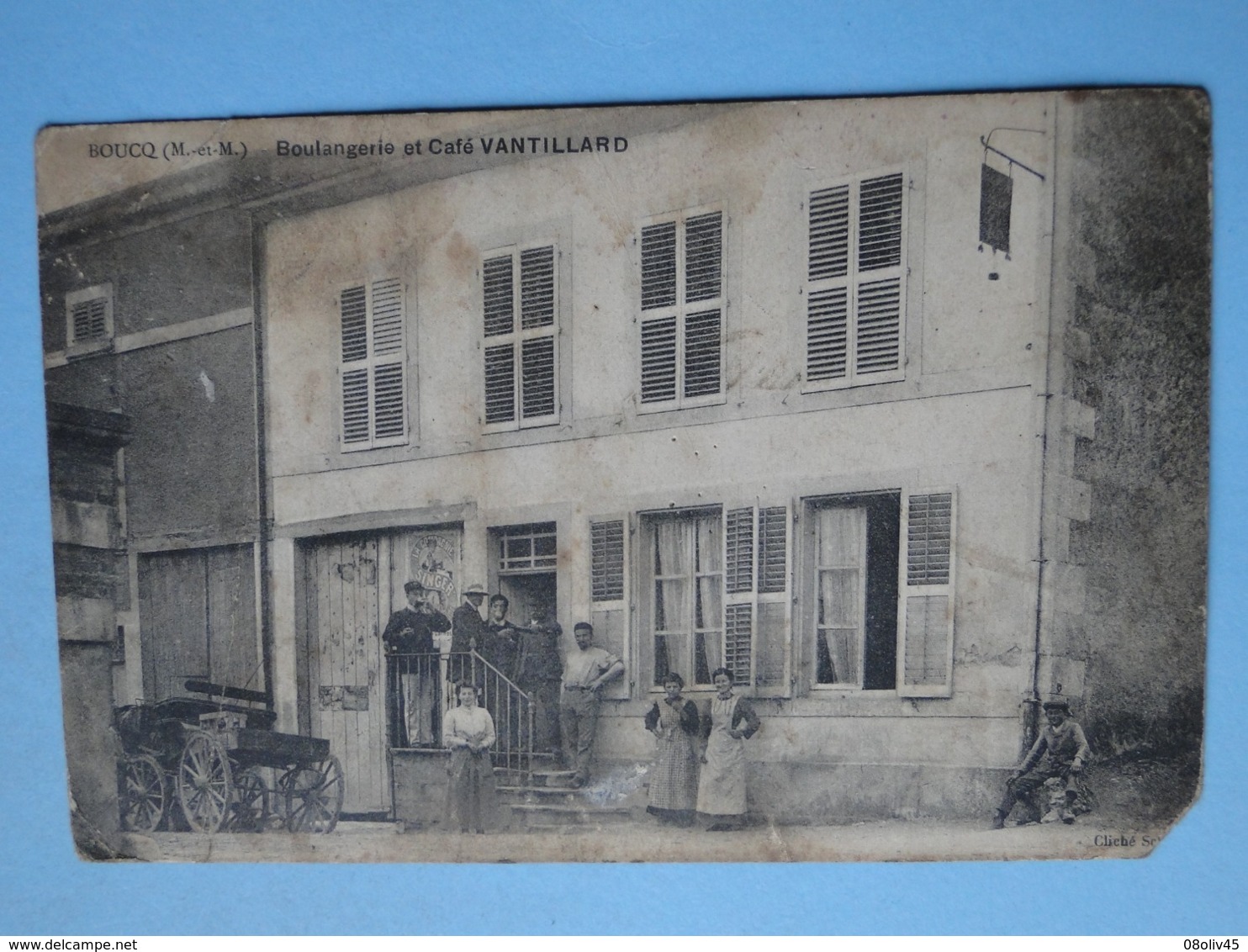 BOUCQ  (Meurthe & Moselle) -- Boulangerie Et Café Vantillard - TRES ANIMEE - Autres & Non Classés