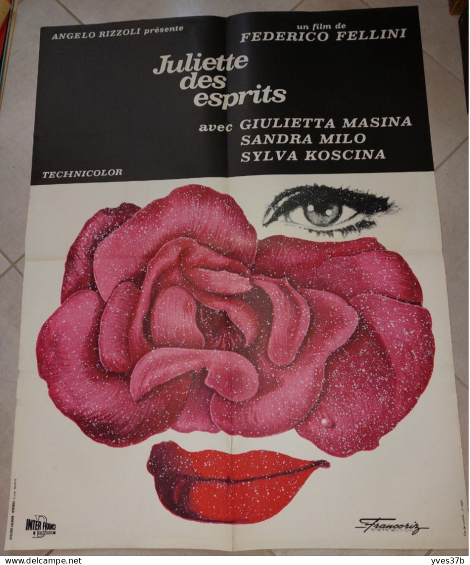 "Juliette Des Esprits" F. FELINI, G. Massina, S. Milo...1965 - 60x80 - TTB - Plakate & Poster