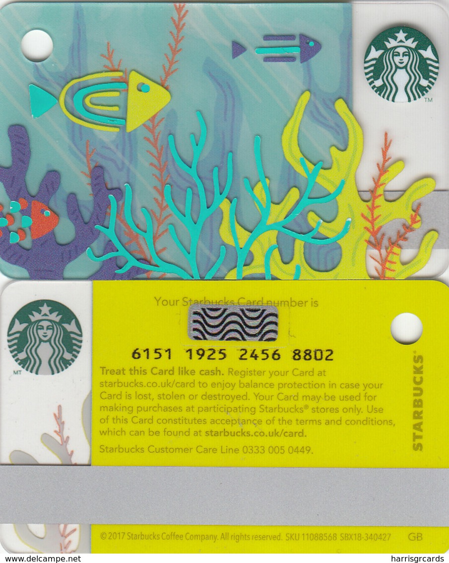 UK STARBUKS - Summer 2018 Mini , CN : 6151, Unused - Gift Cards