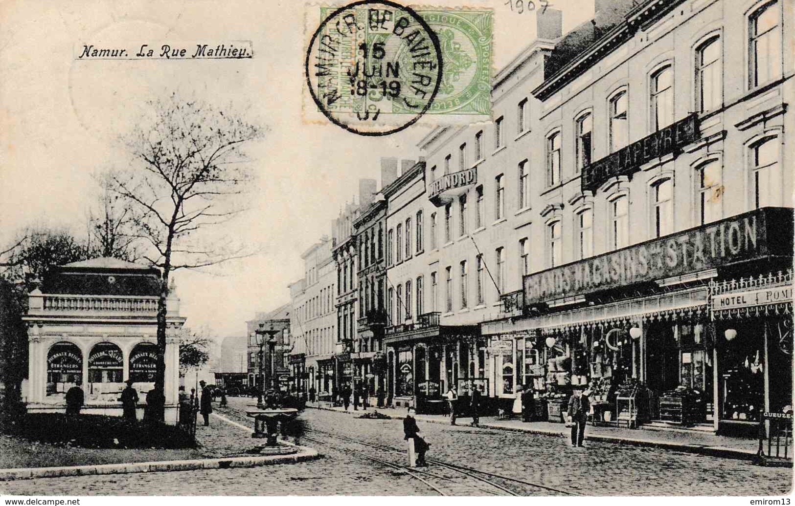 Namur Rue Mathieu Voie Du Tram Magasins De La Station - Namur