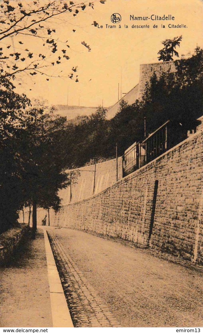 Namur Le Tram à La Descente De La Citadelle - Namen