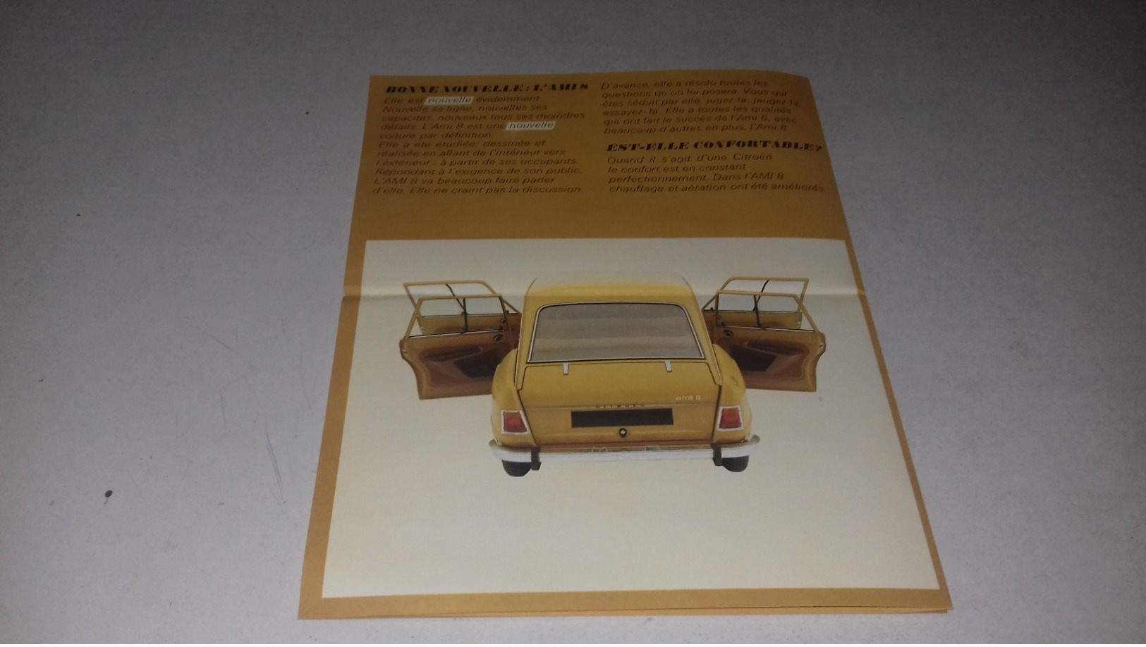 Dépliant Citroën Ami 8 - Publicités