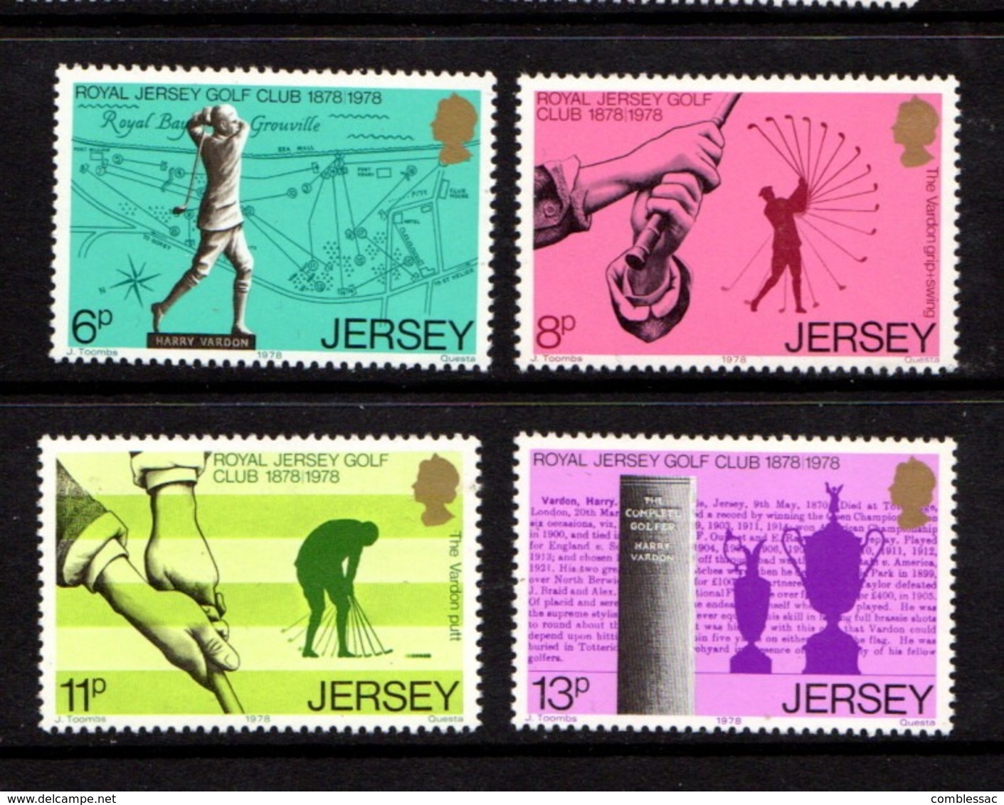 JERSEY    1978    Centenary  Of  Royal  Jersey  Golf  Club    Set  Of  4    MNH - Jersey