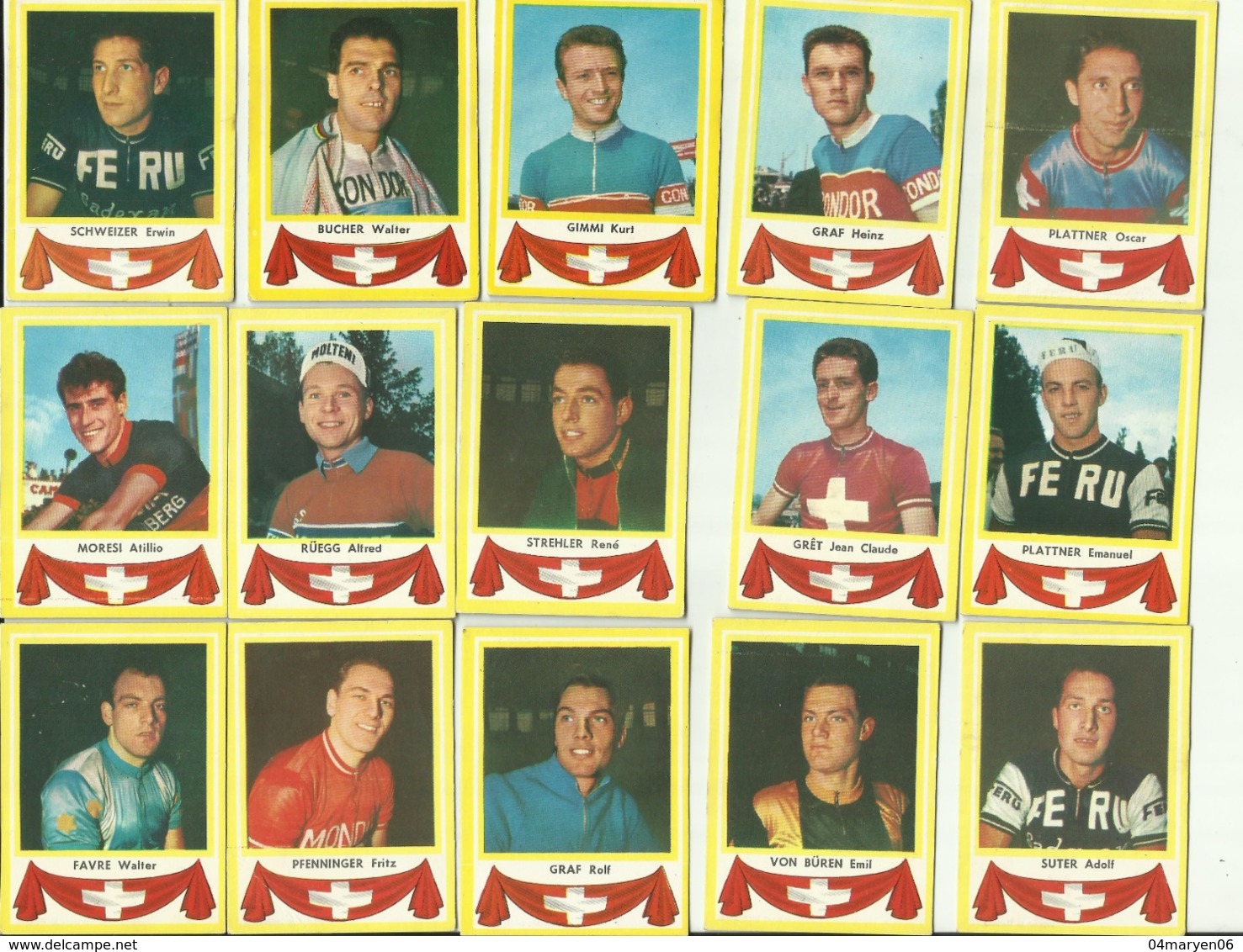 ** 24x Chromo's -   RENNERS--ZWITSERLAND - Cyclisme