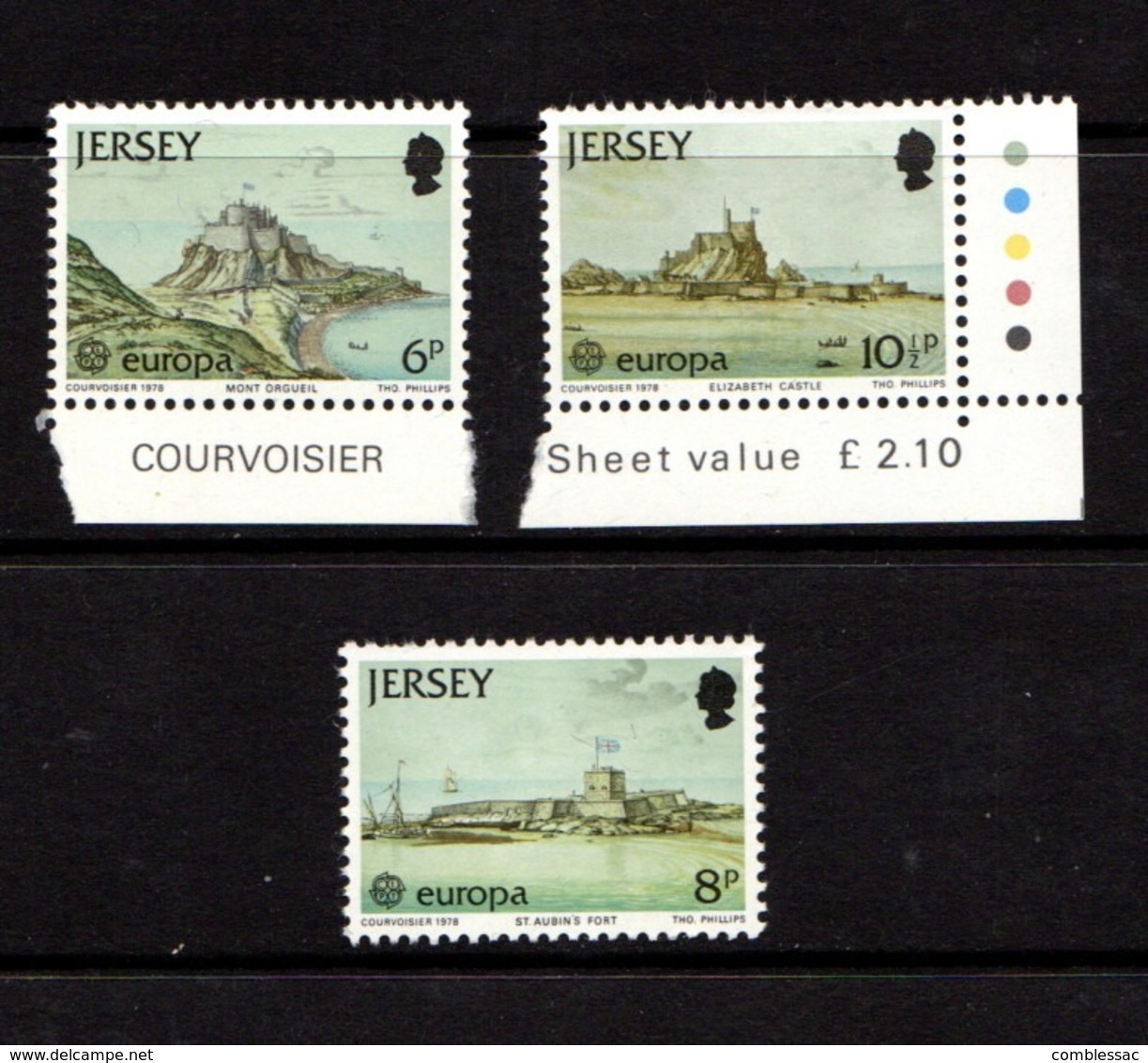 JERSEY    1978    Europa  Castles    Set  Of  3    MNH - Jersey