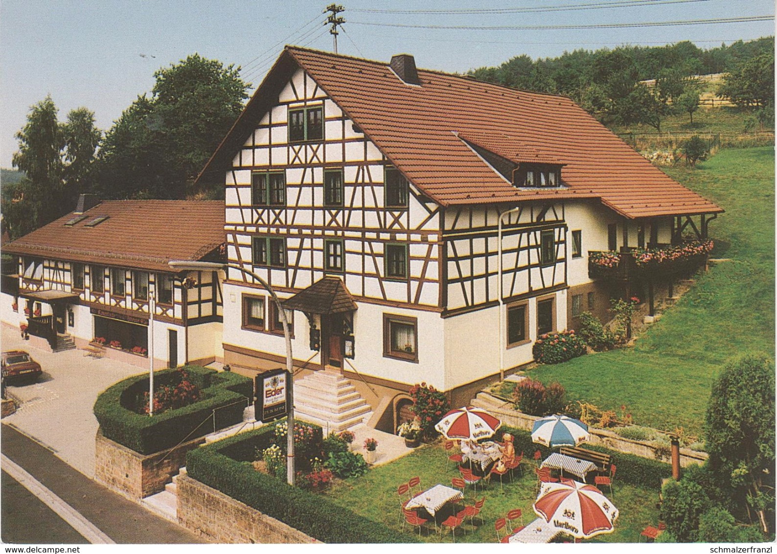 AK Volkersbrunn Spessart Gasthaus Pension Zur Rose A Heimbuchenthal Leidersbach Mespelbrunn Dammbach Elsenfeld Sulzbach - Miltenberg A. Main