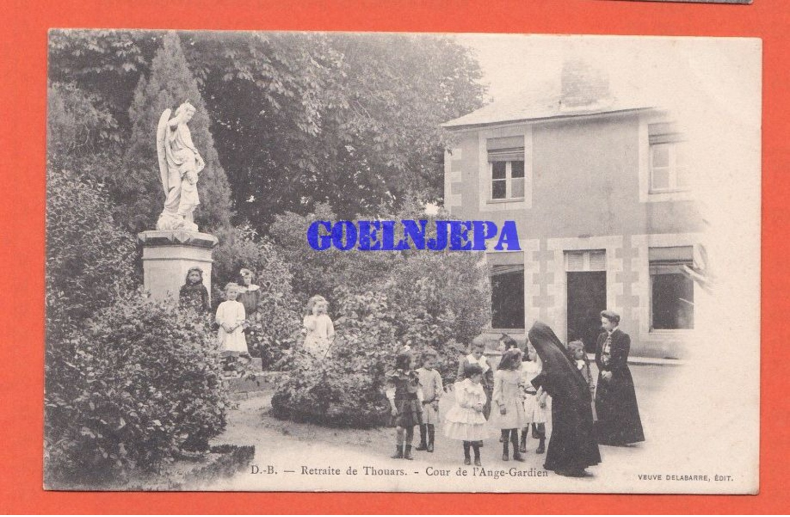 Retraite De  Thouars - Cour De L'Ange Gardien (religion, Religieuse, Scene De Vie) - Thouars