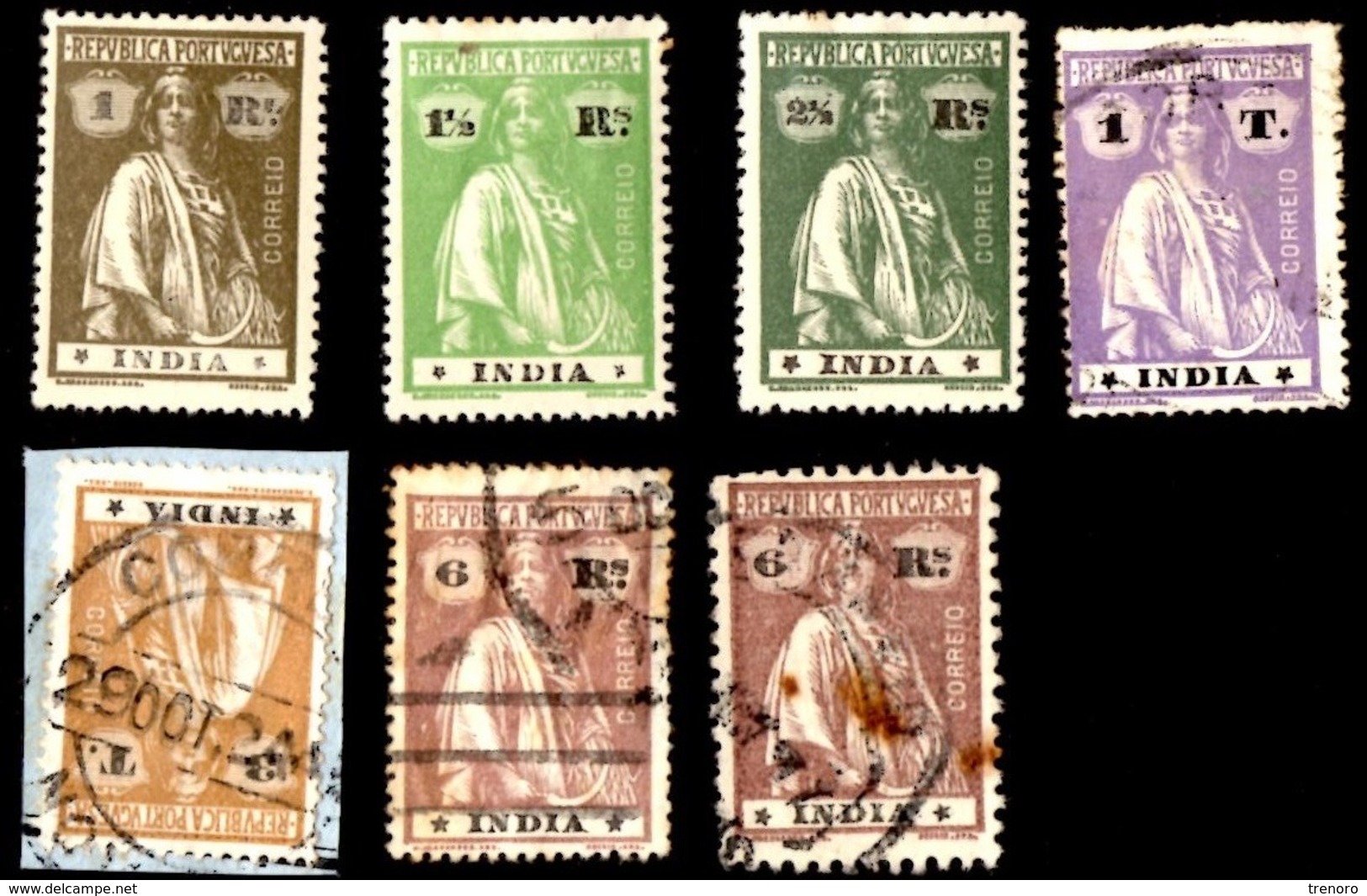 INDIA PORTOGHESE - USATI - ANNO 1913 - Used Stamps