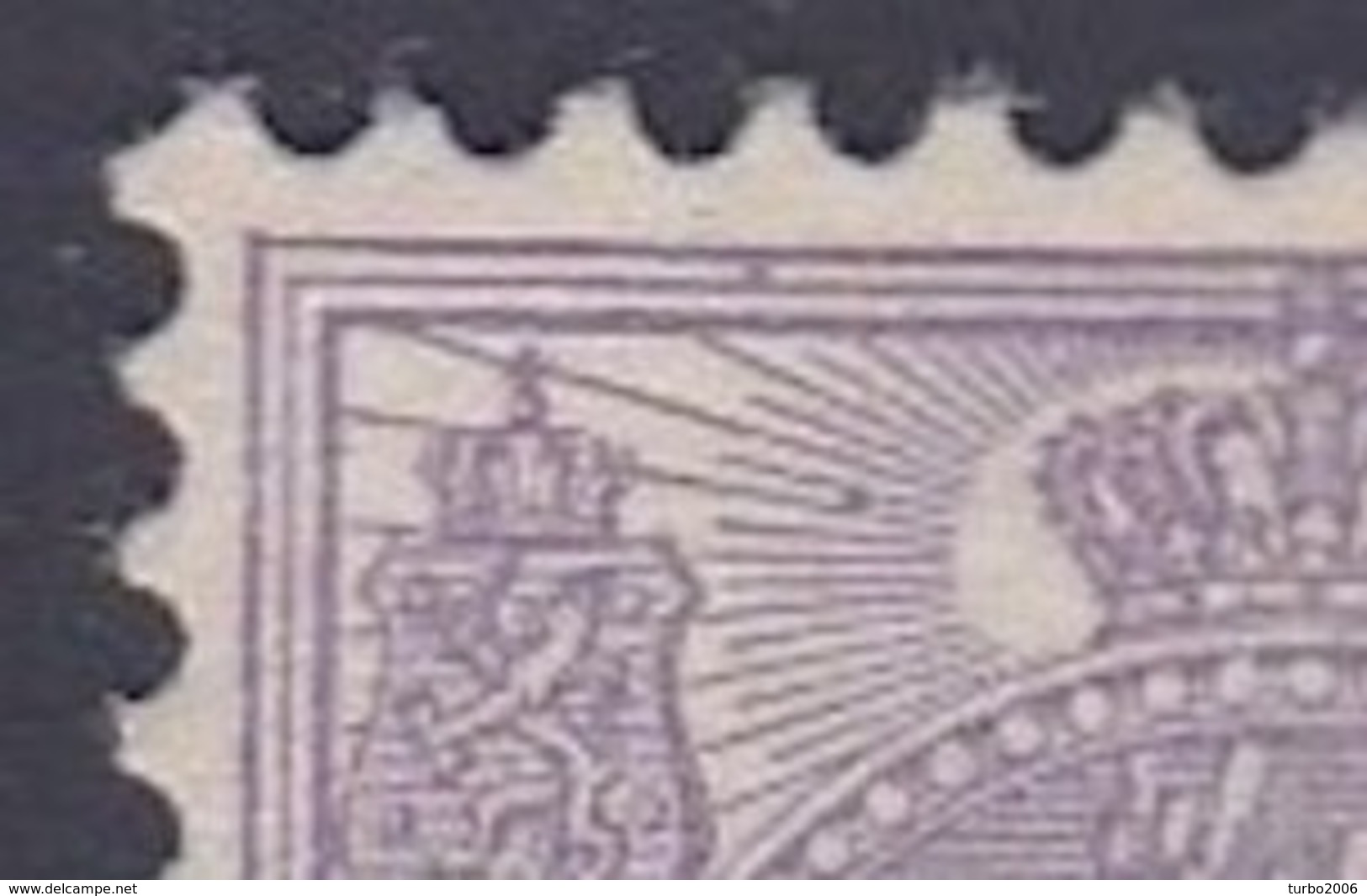 2 Violette Punten Boven In 1921 Opruimingsuitgifte Koningin Wilhelmina 4 Cent Op 4½ Cent Violet NVPH 106 - Variedades Y Curiosidades