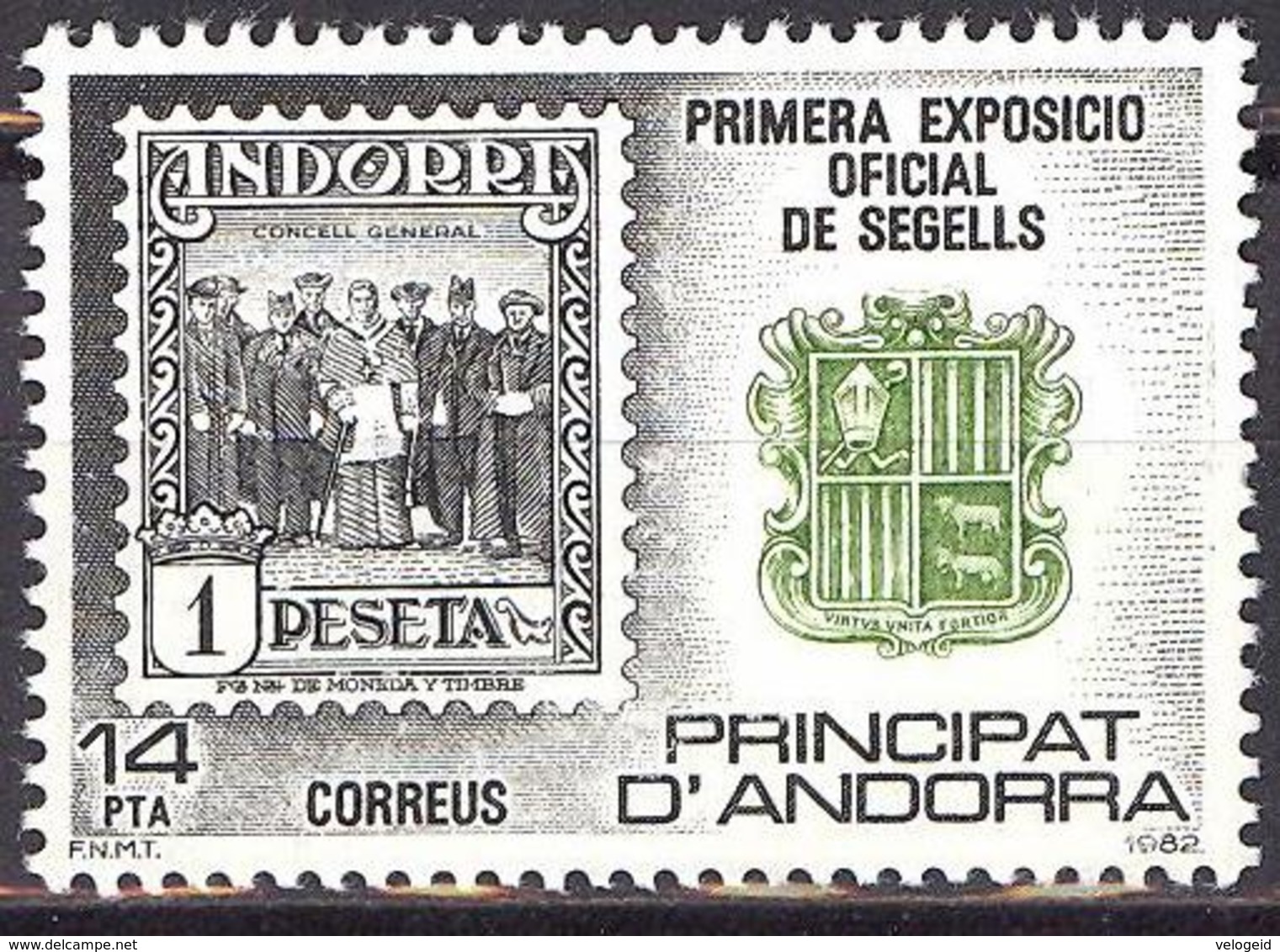 Andorra. 1982. First Official Exhibition Of Stamps - Filatelistische Tentoonstellingen