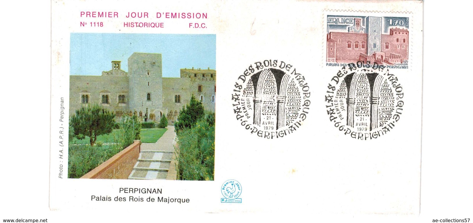 Enveloppe Premier Jour  / N 1118 / Perpignan / Palais Des Rois De Majorque / 21-4-79 - 1970-1979