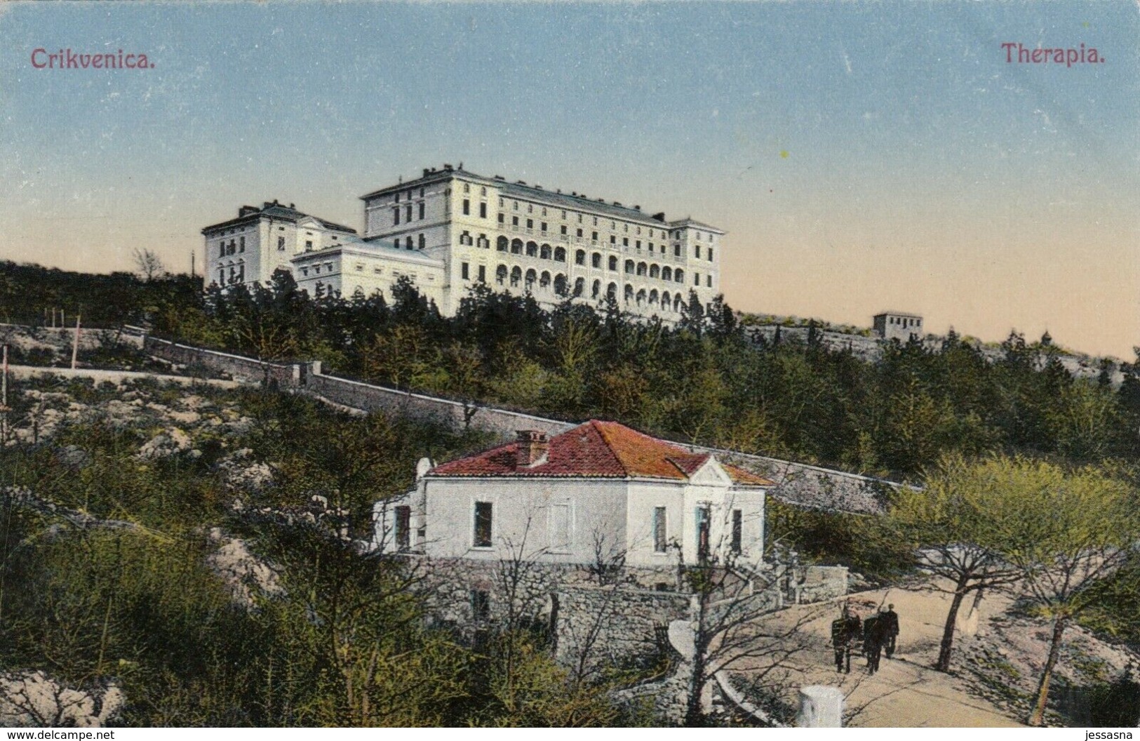 AK – CRIKVENICA - Blick Zum Hotel Therapia (Hotel Kvarner Palace) 1926 - Croatia