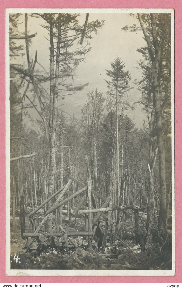 68 - HARTMANNSWEILERKOPF - VIEIL ARMAND - Carte Photo - Drahseilbahn - Téléphérique Militaire  - Guerre 14/18 - Autres & Non Classés