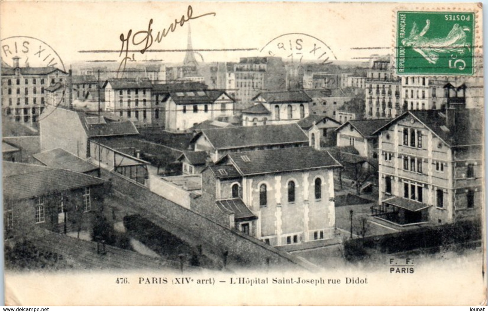 75 PARIS - L'Hôpital Saint Joseph Rue Didot - Arrondissement: 14