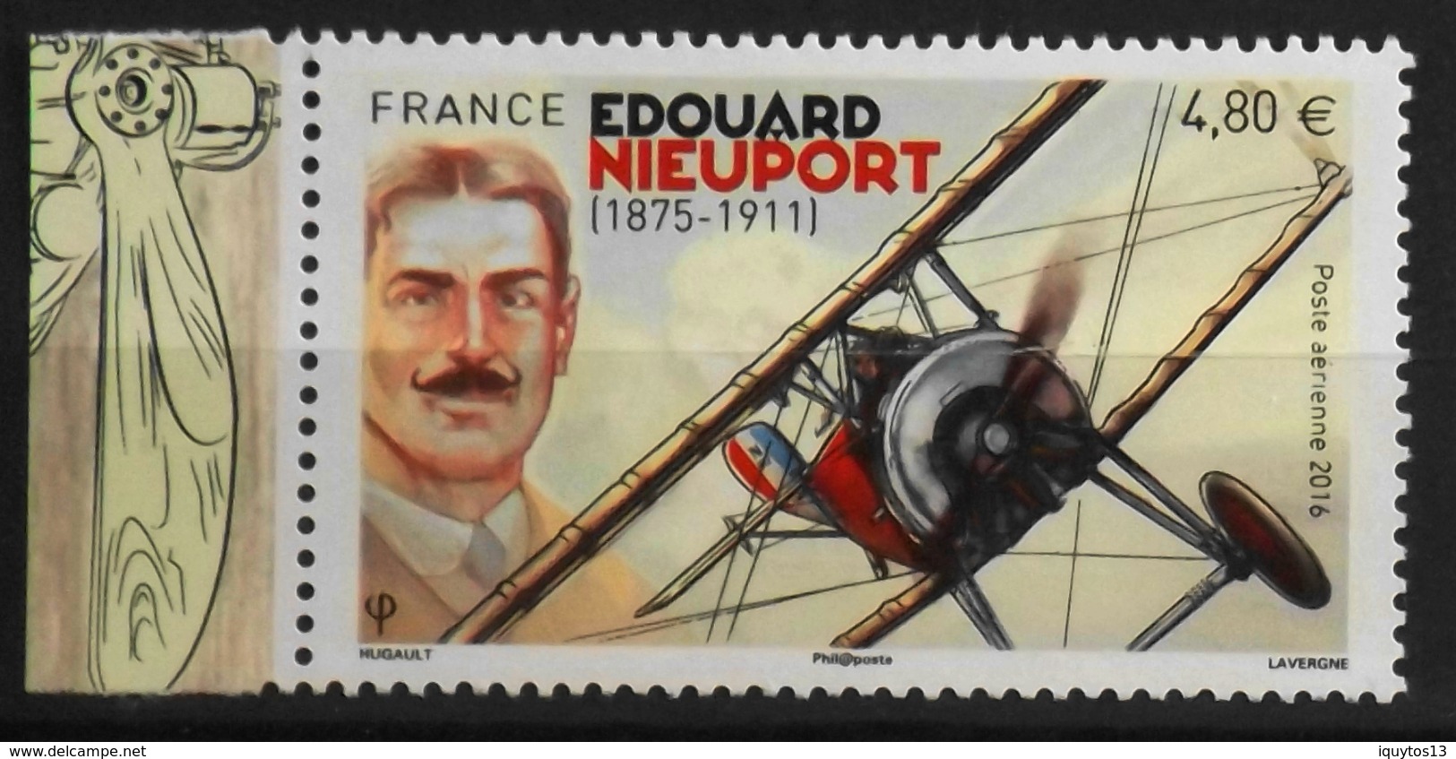 FR. - 2016 - POSTE AERIENNE Neuf** - N° 80a - Avec Bord De Feuille Illustré - Parfait Etat - 1960-.... Neufs