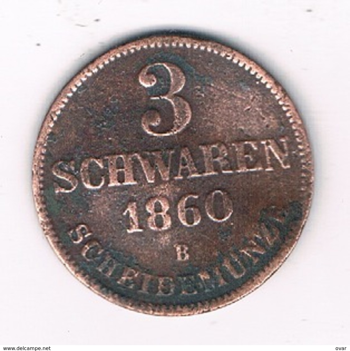 3 SCHWAREN 1860 B OLDENBURG   DUITSLAND /8064/ - Small Coins & Other Subdivisions