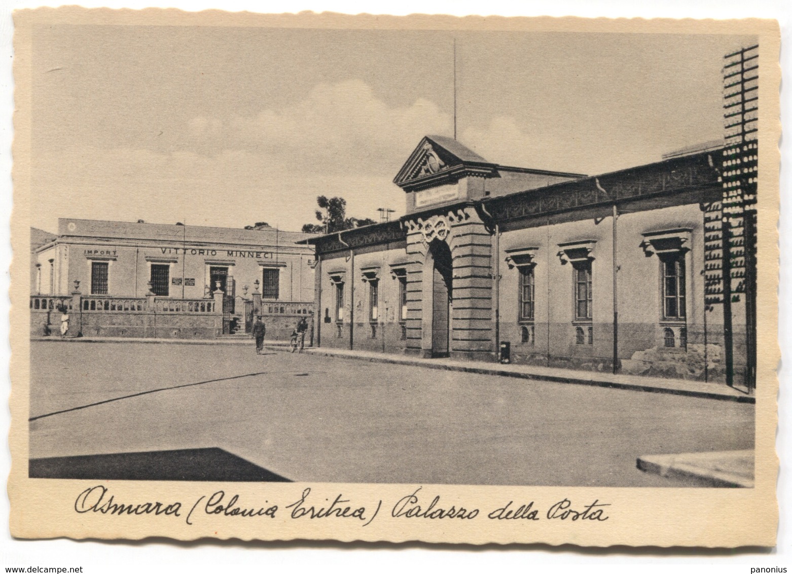 ASMARA - COLONIA ERITREA, PALAZZO DELLA POSTA, Year 1925 - Eritrea